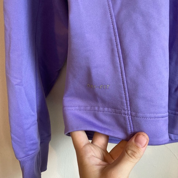Women’s Purple Nike Dri Fit Sweatshirt Medium - Picture 3 of 8